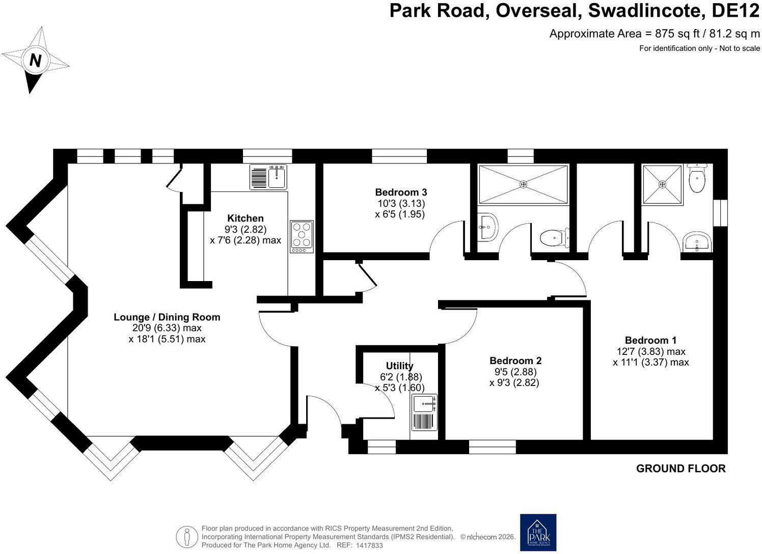 Swainswood Park, Swadlincote,Derbyshire, DE12 6JS floorplan