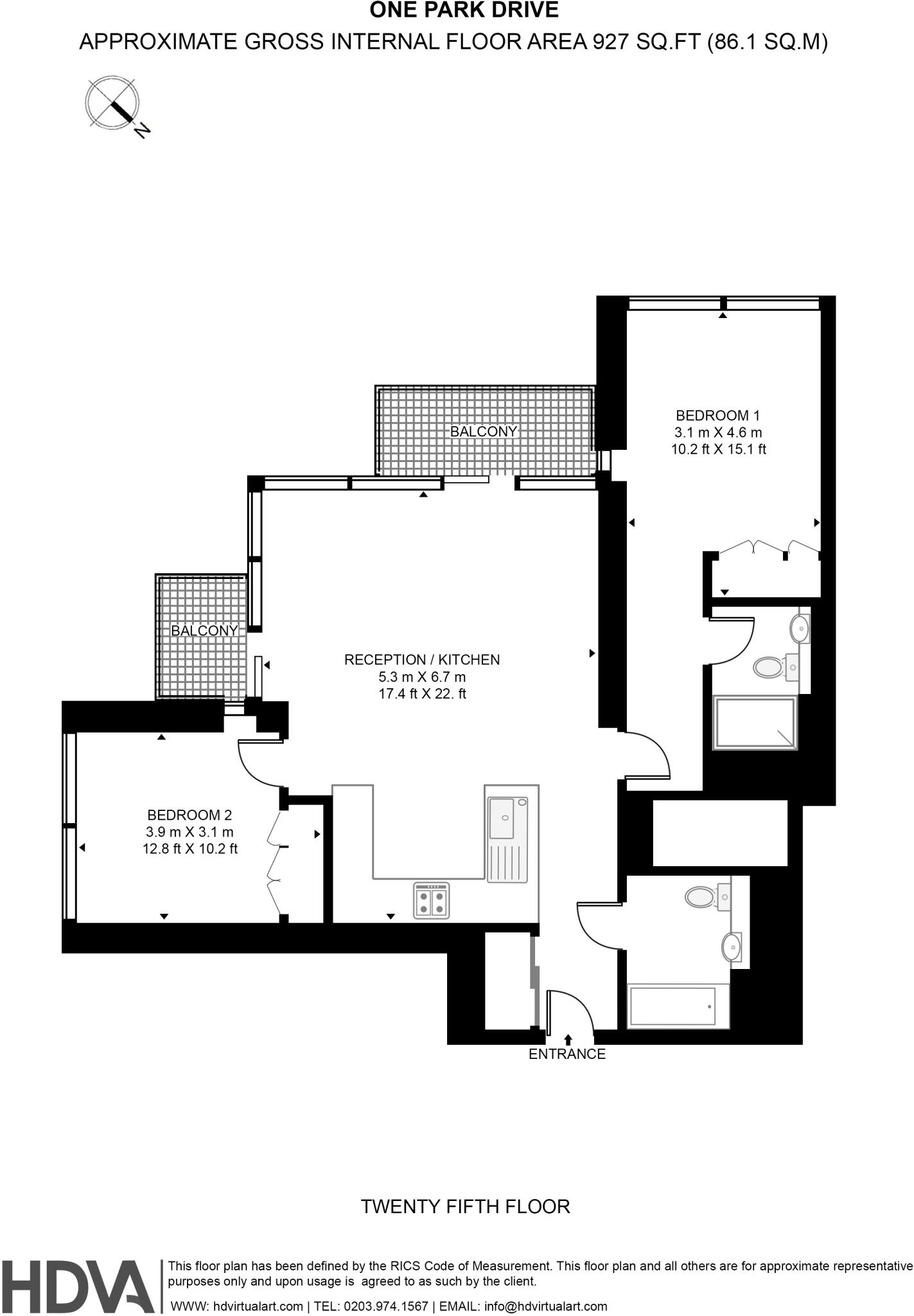 Park Drive London E14 floorplan