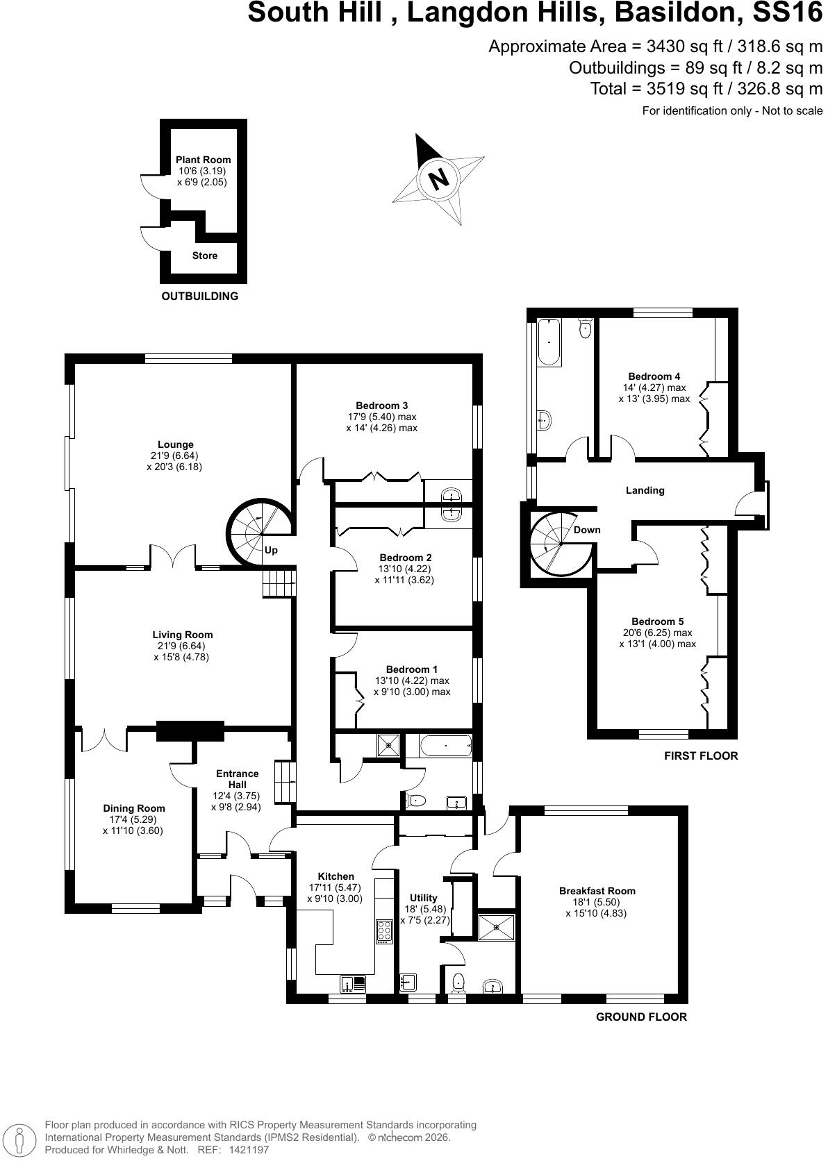 Sutton Hall Farmhouse, Langdon Hills, Basildon floorplan