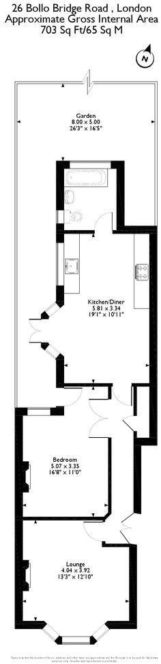Bollo Bridge Road, London, W3 floorplan