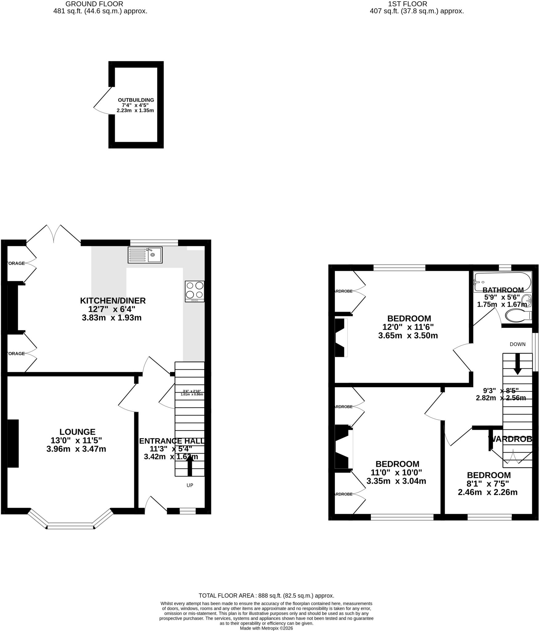 Manor Road, Caddington, Luton, Bedfordshire, LU1 floorplan