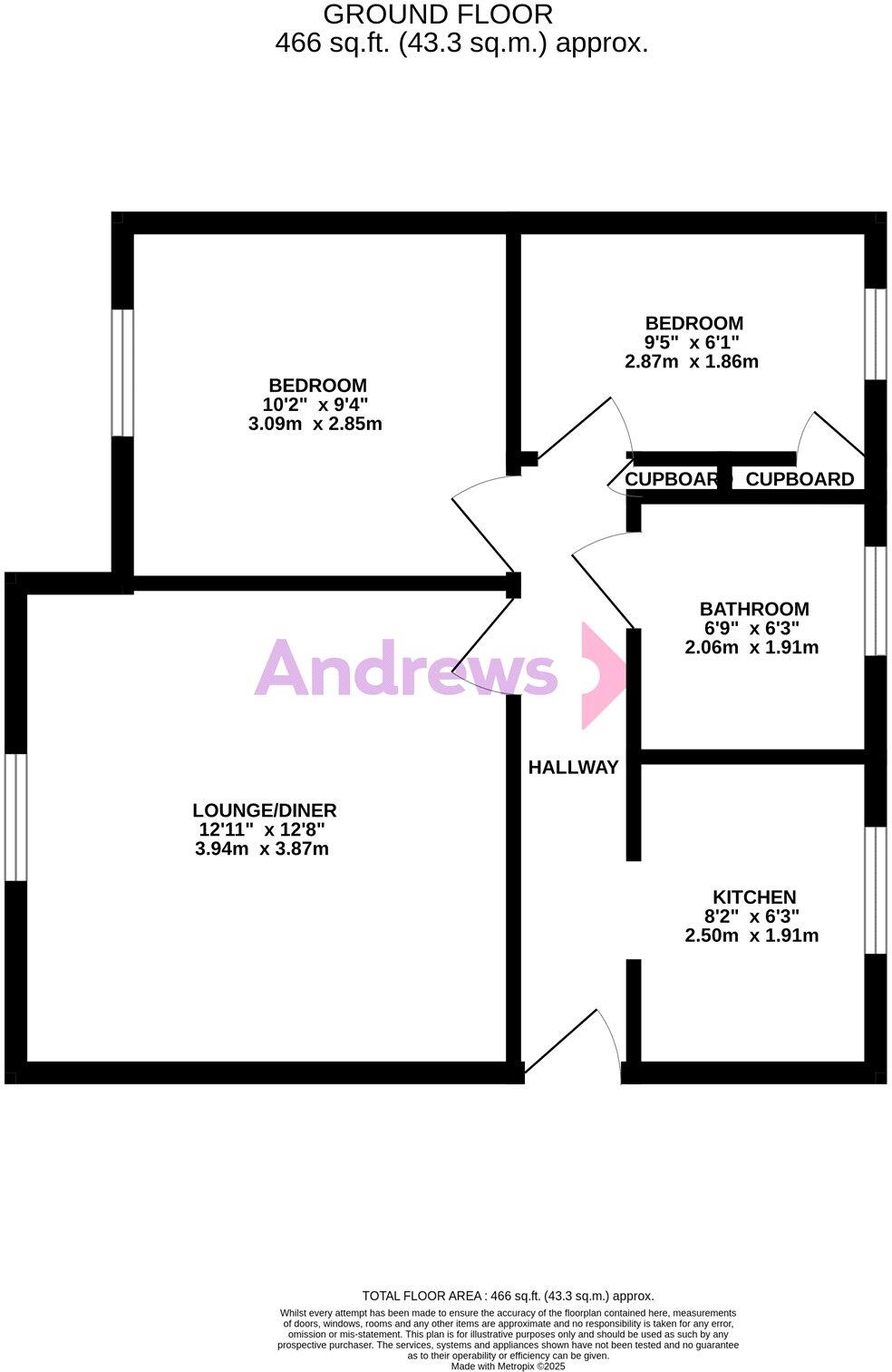 Bristol South End, Bristol, Somerset, BS3 floorplan