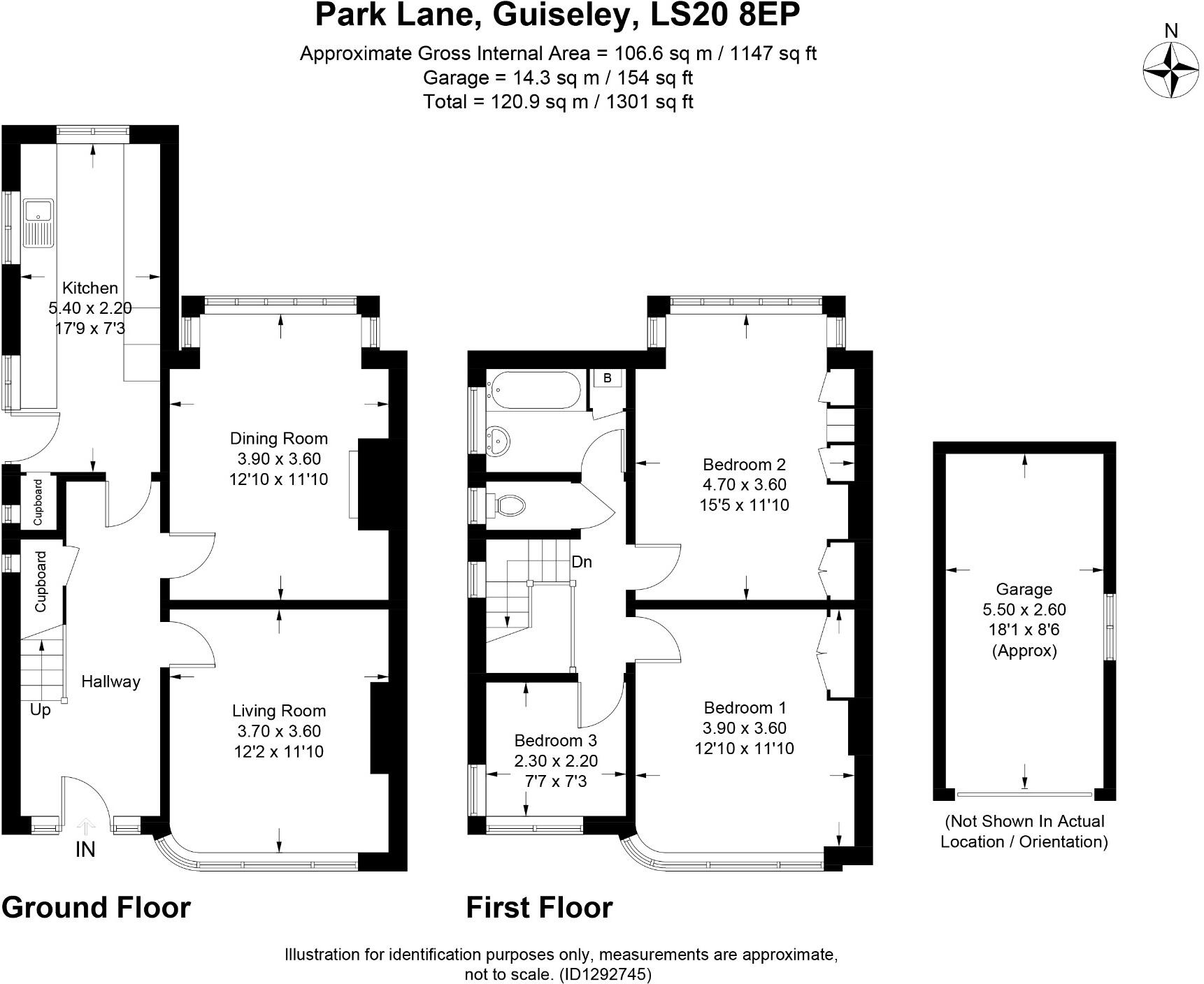 Park Lane, Guiseley, LS20 ~ ART DECO style property ~ floorplan