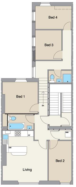 £165pppw - Jesmond Road, Jesmond NE2 floorplan