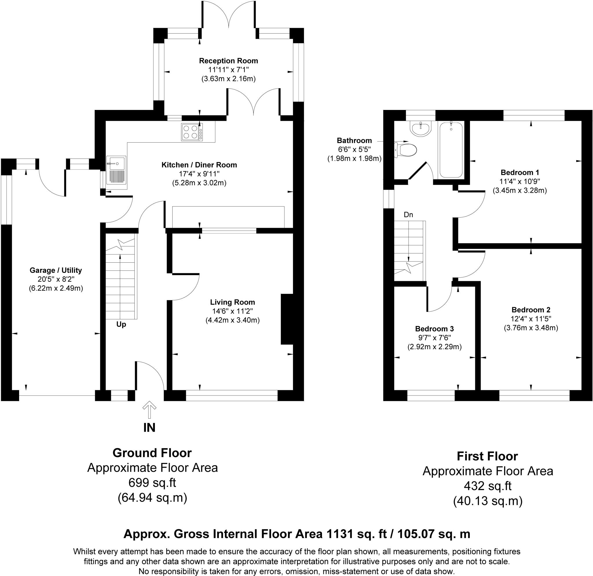 8, Beeston Close, Birchwood floorplan