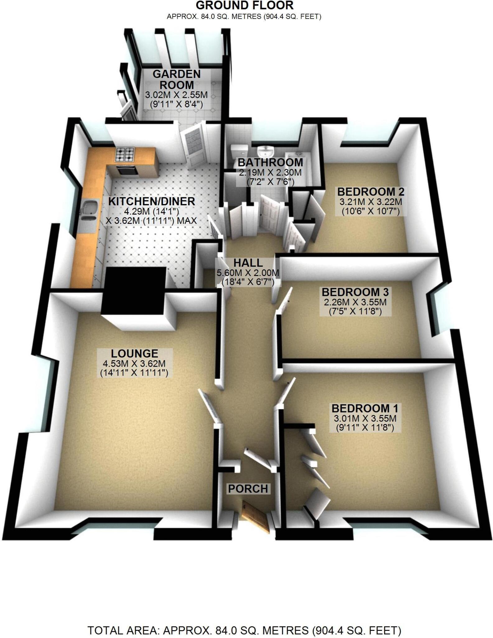 Alexandra Road, Abergavenny floorplan