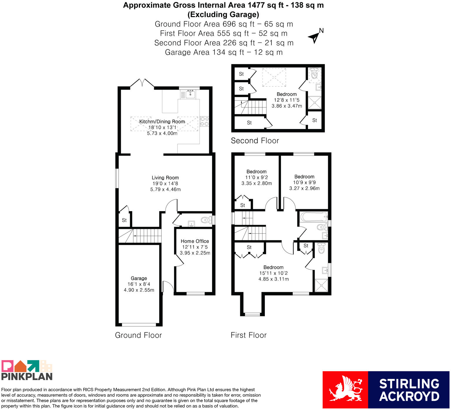 Oak Avenue, Egham, Surrey, TW20 floorplan