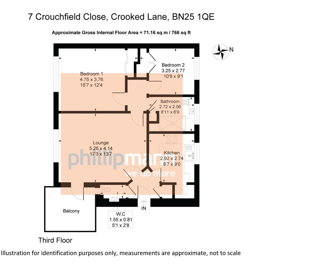 Crooked Lane, Seaford floorplan