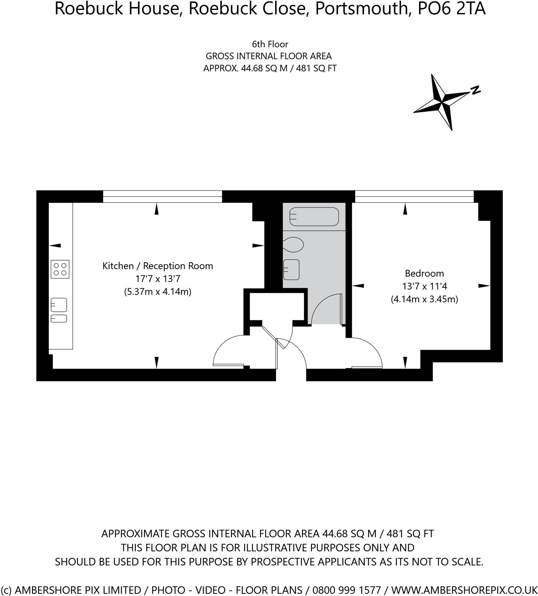 Roebuck House, Roebuck Close, Portsmouth, City Of Portsmouth floorplan