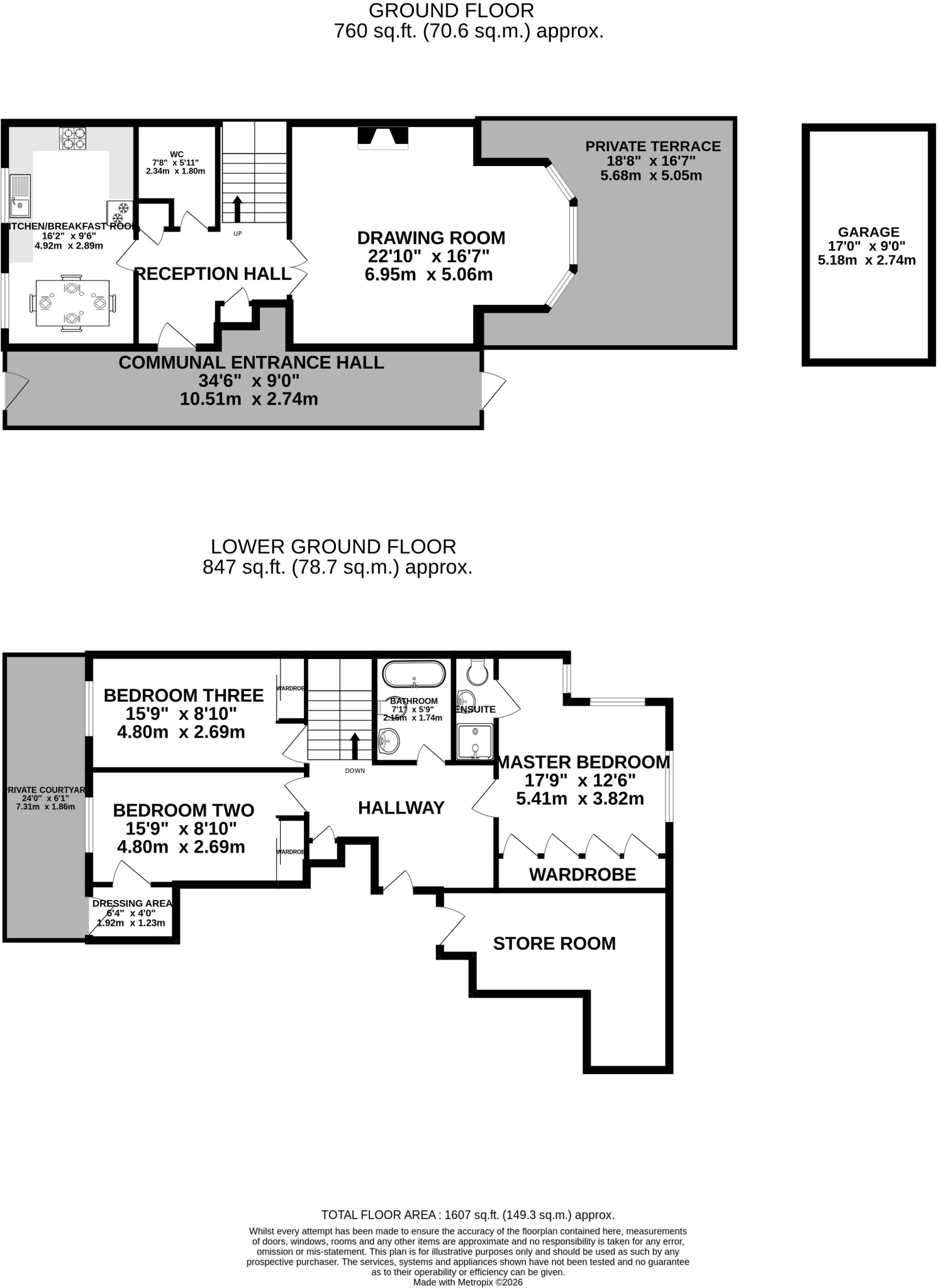 London Road, Arundel floorplan