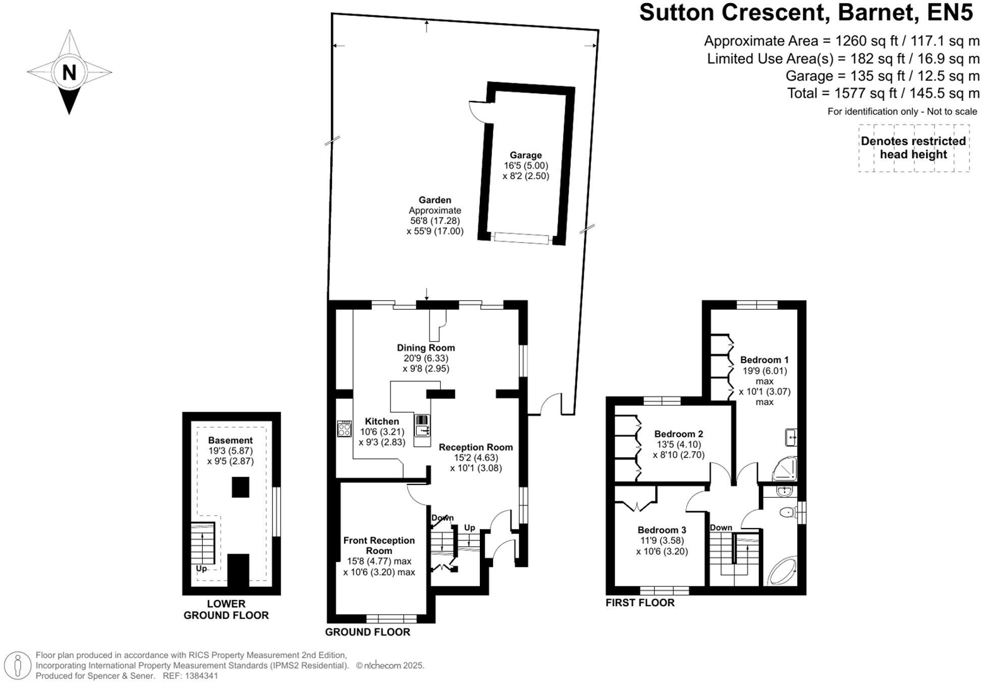 Sutton Crescent, Barnet, EN5 floorplan
