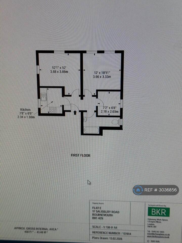 Salisbury Road, Bournemouth, BH1 floorplan