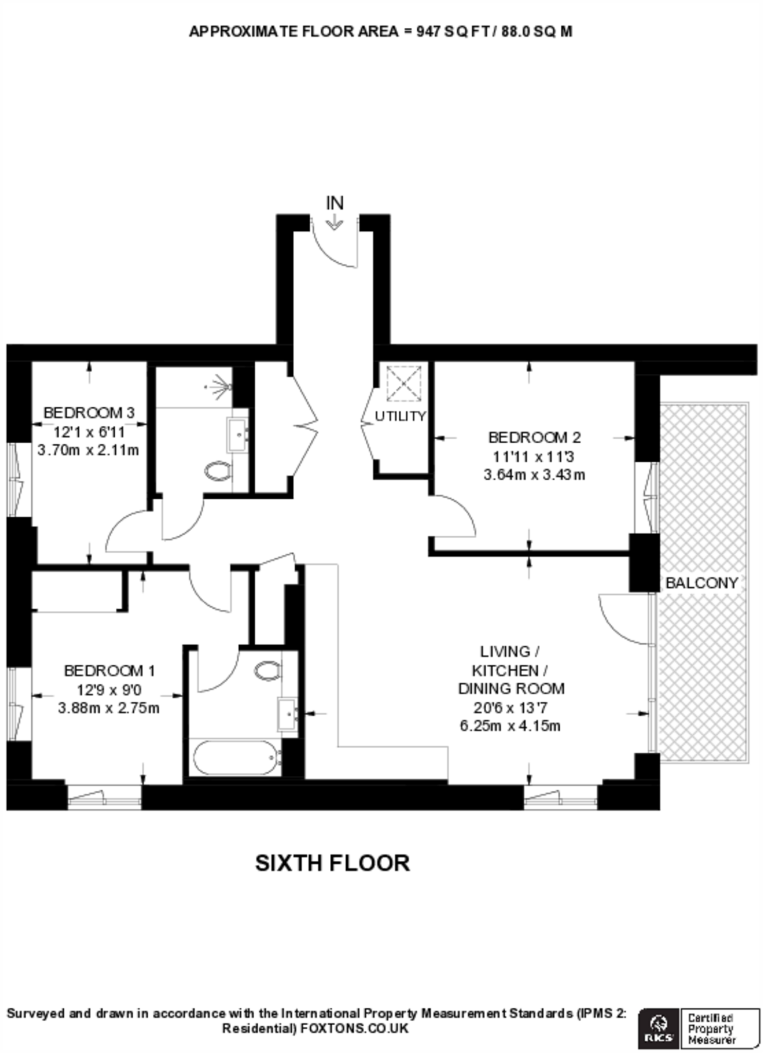 Lombard Square, Plumstead, SE28 floorplan