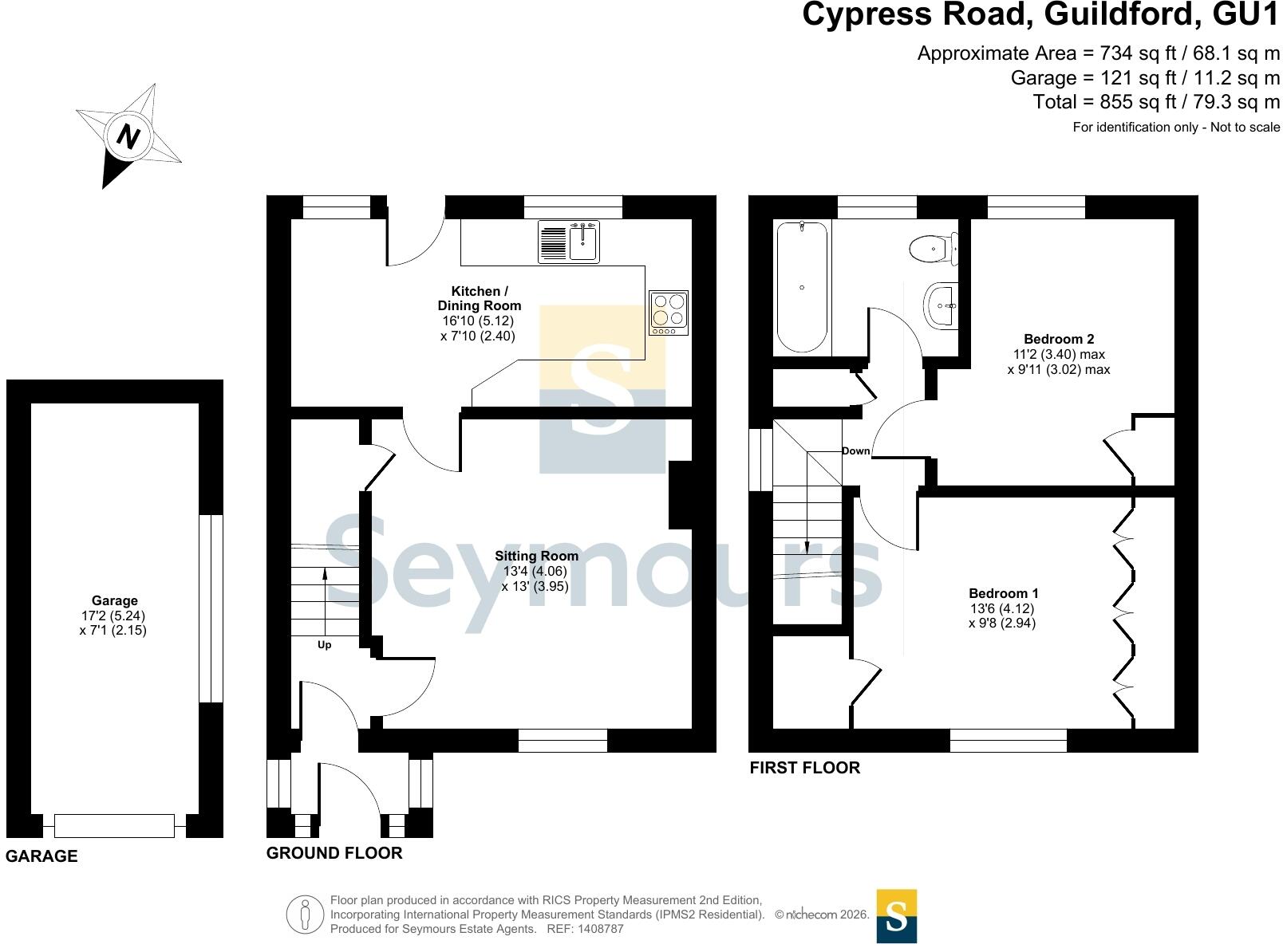 Cypress Road, Guildford, Surrey, GU1 floorplan