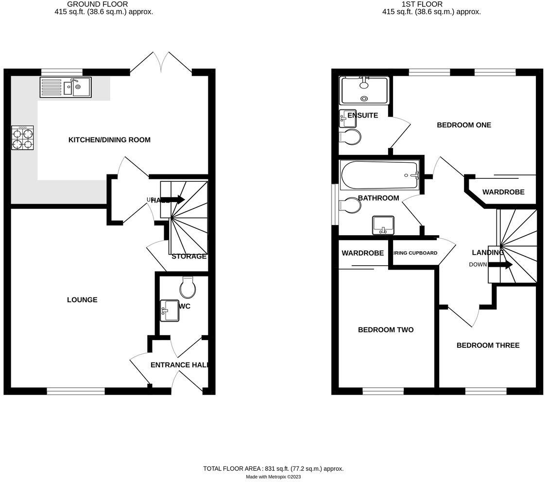 Haggard Place, Ledbury, HR8 floorplan