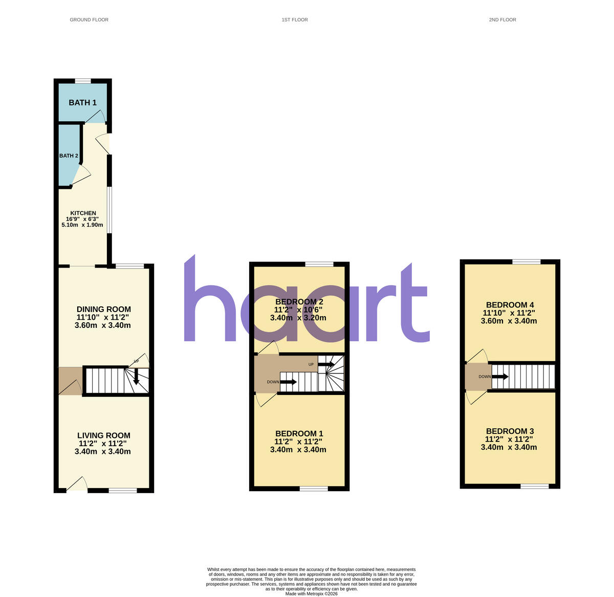 Foxhall Road, Nottingham floorplan