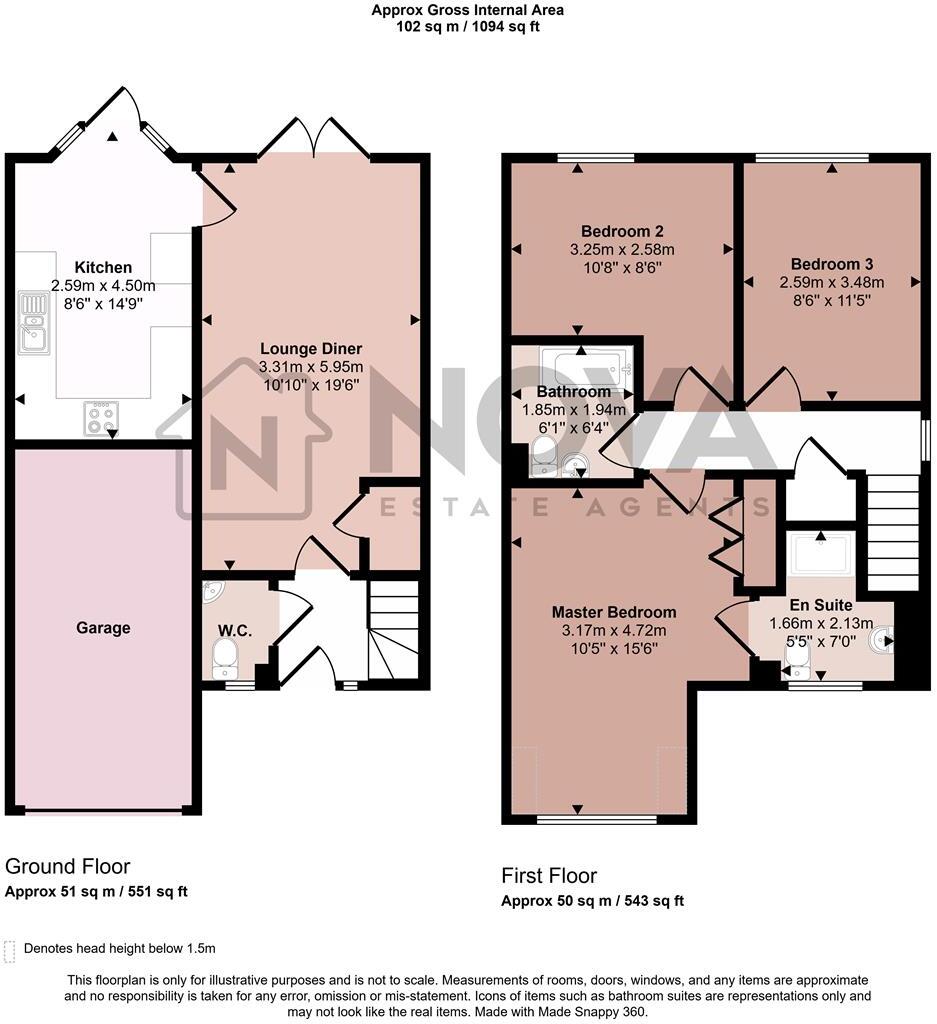 Dunraven Avenue, Luton floorplan