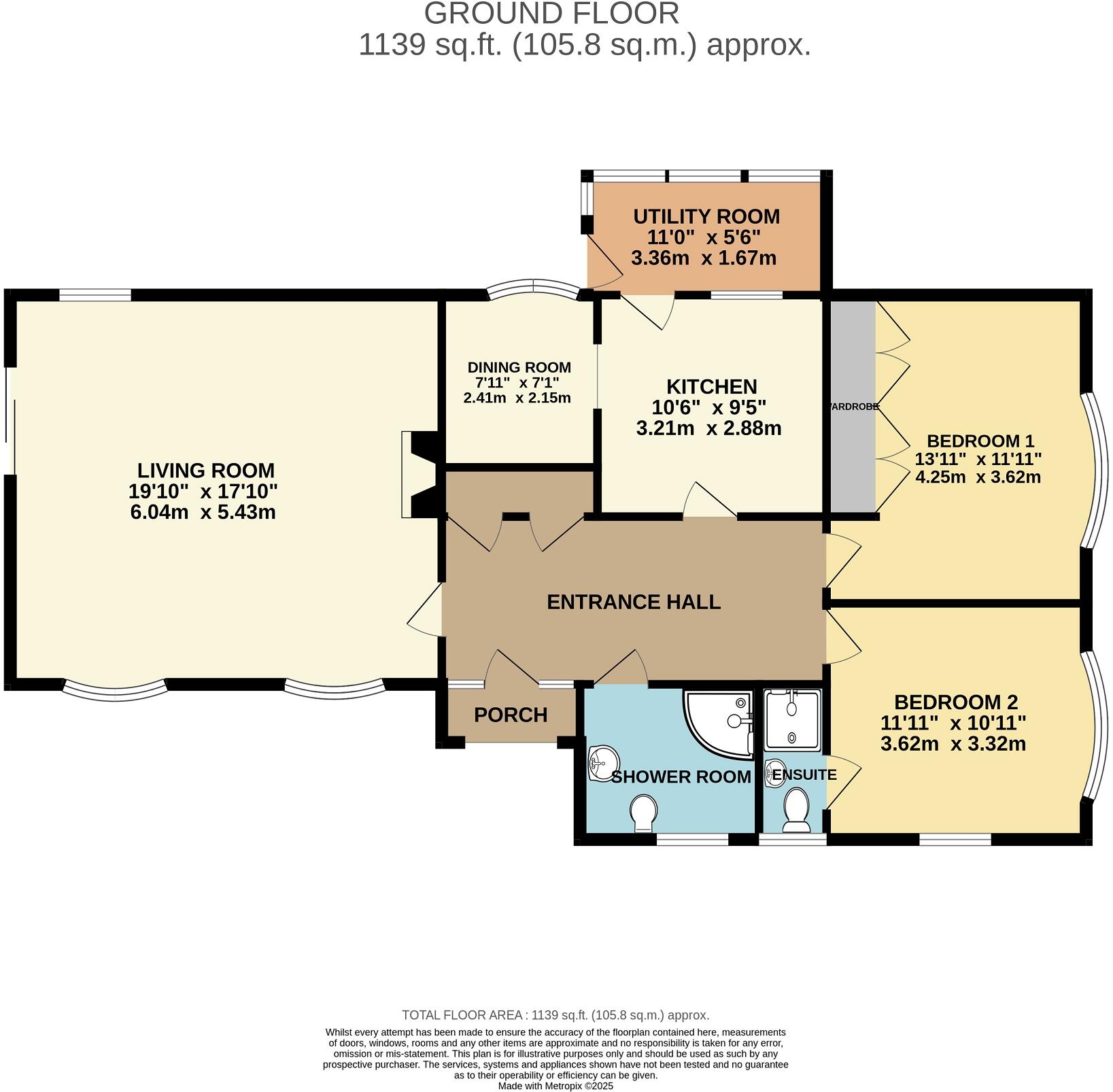 Carisbrooke Way, Highcliffe, Dorset. BH23 4RA floorplan