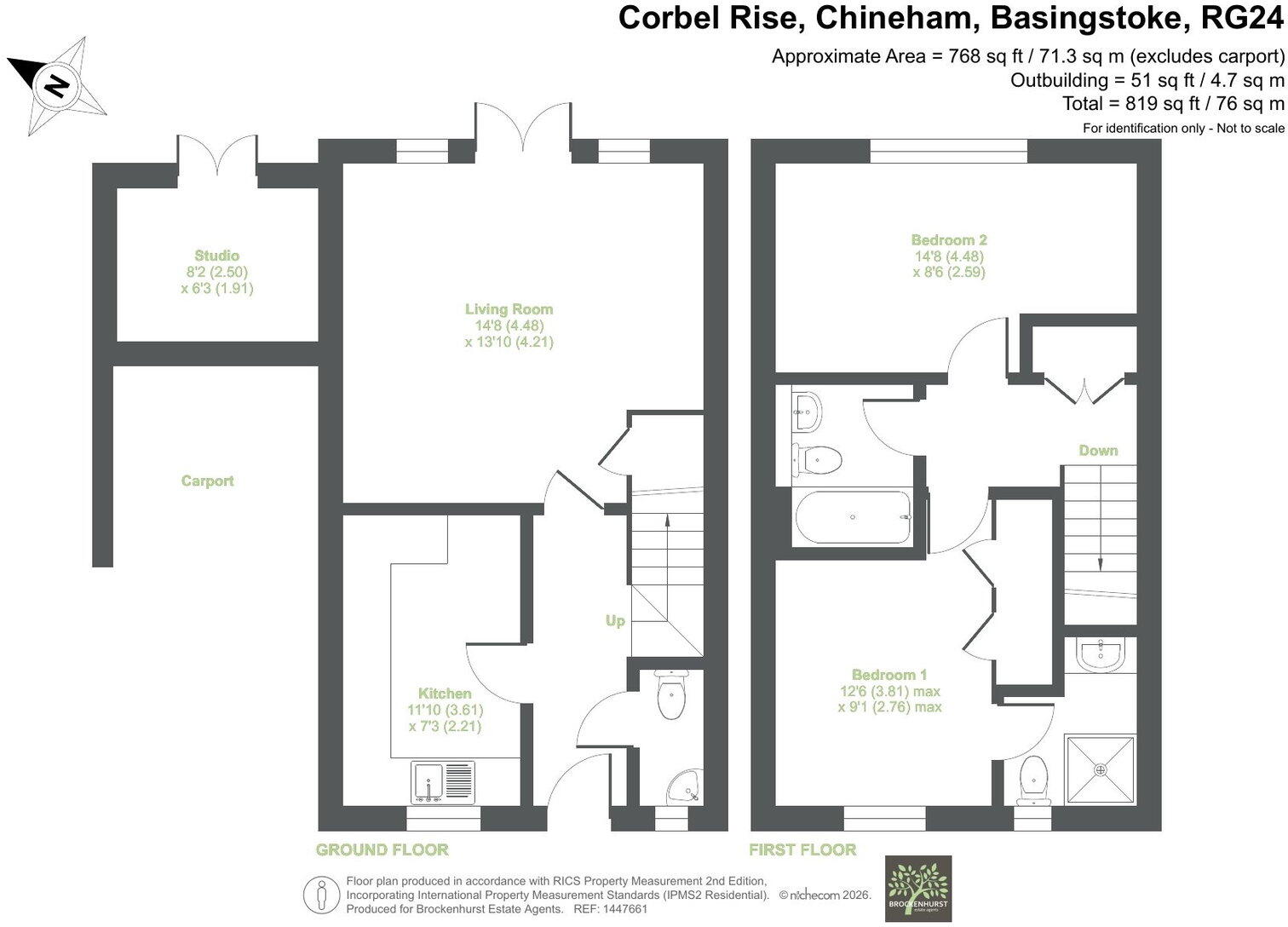 Corbel Rise, Chineham floorplan