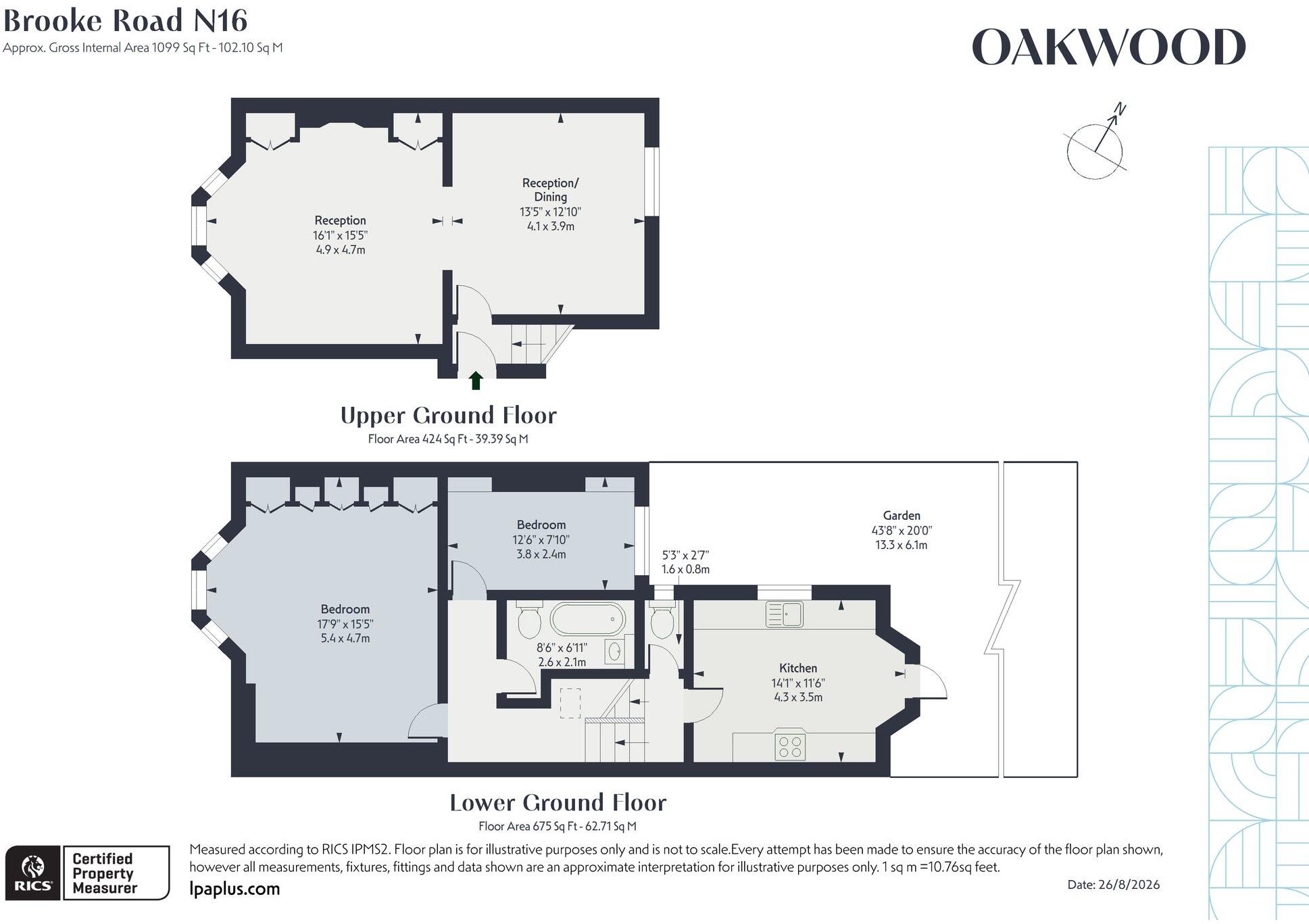Brooke Road, London, N16 floorplan