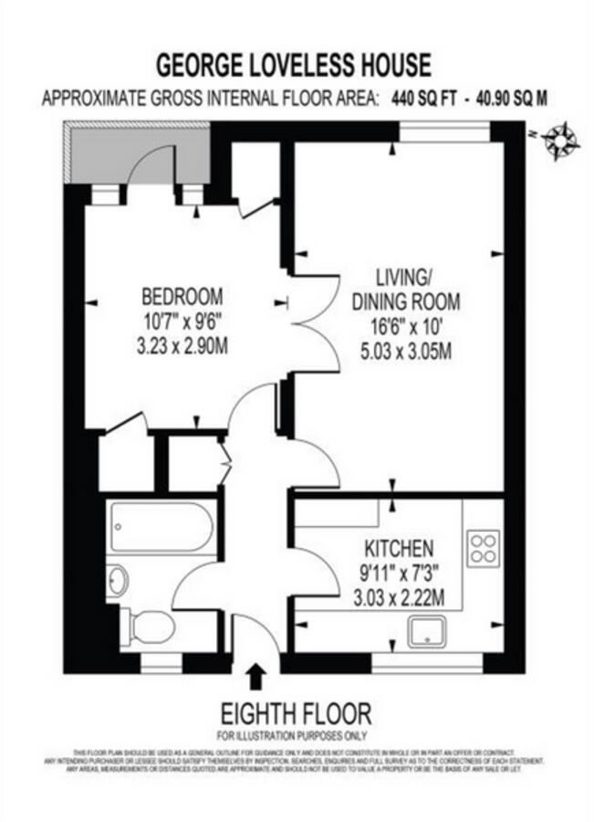 Diss Street, London floorplan