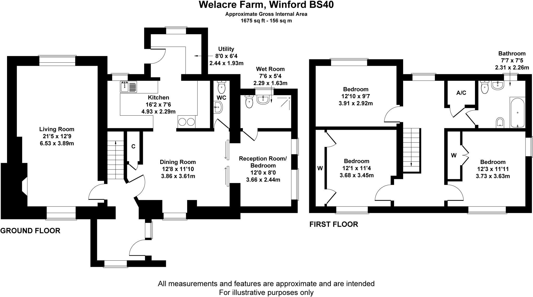 Farmhouse with substantial range of outbuildings and seven acres, Regil floorplan