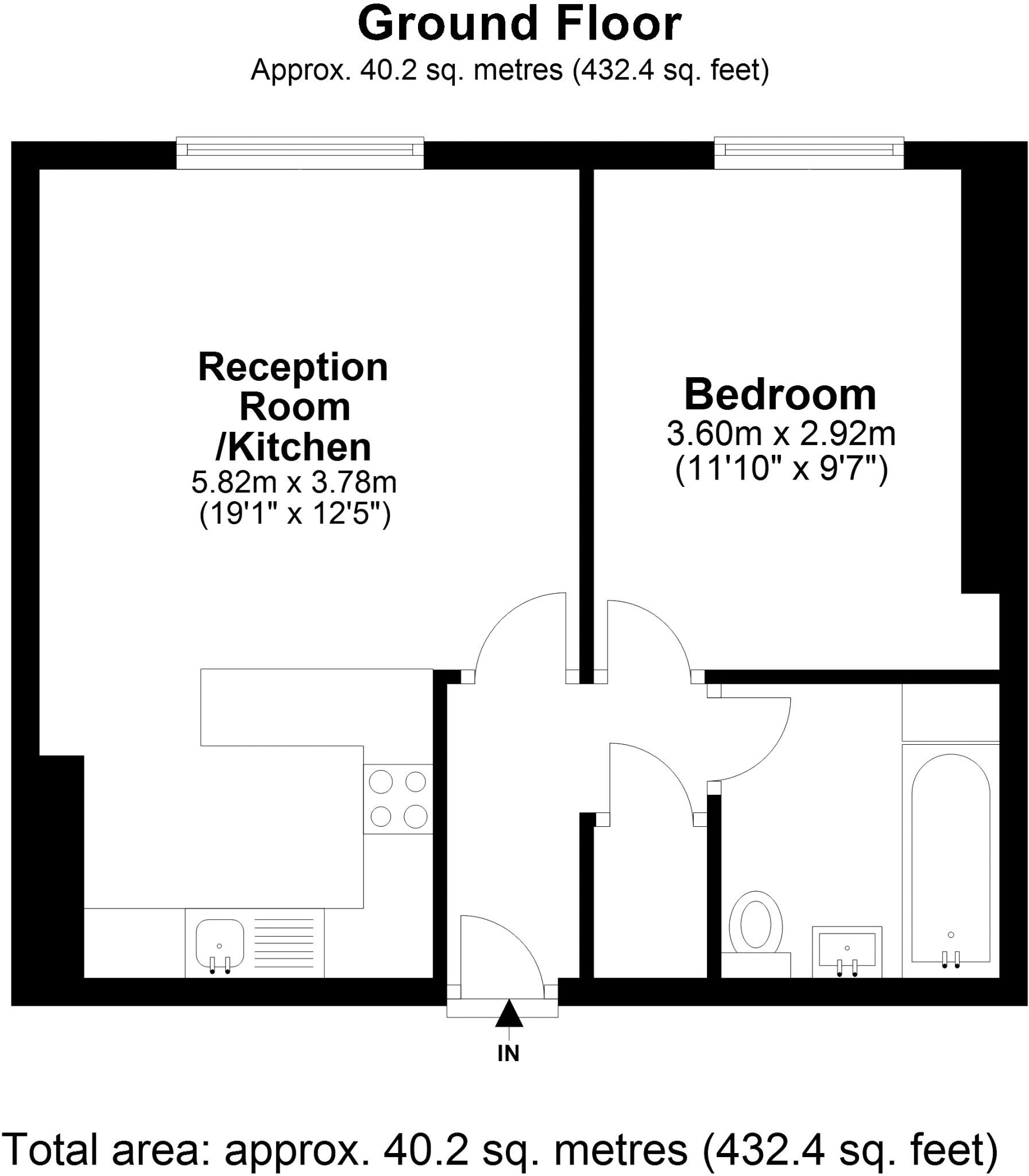 Rushbury Court, 125 Station Road, Hampton, TW12 floorplan