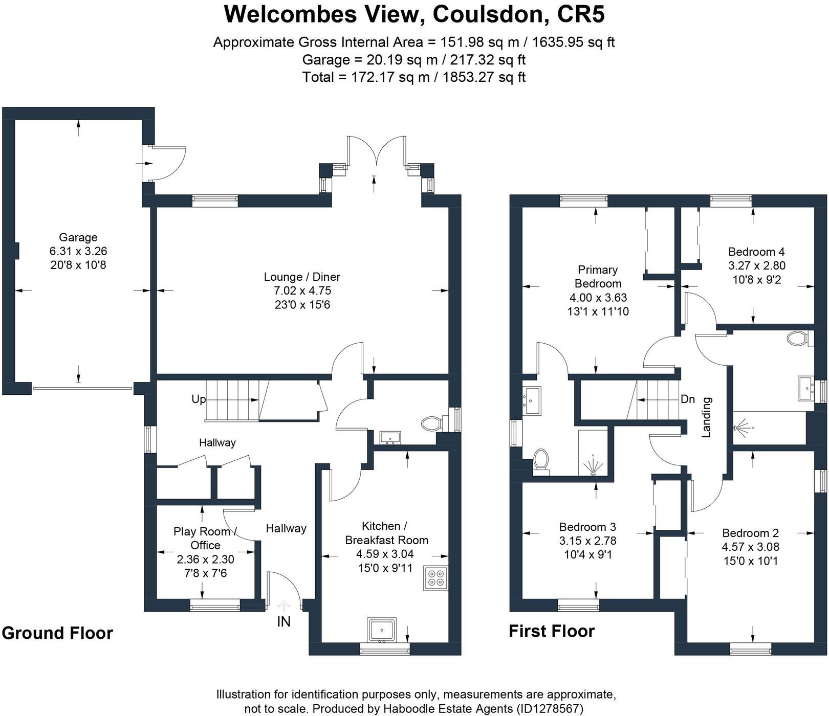 Welcombes View, Coulsdon, CR5 floorplan