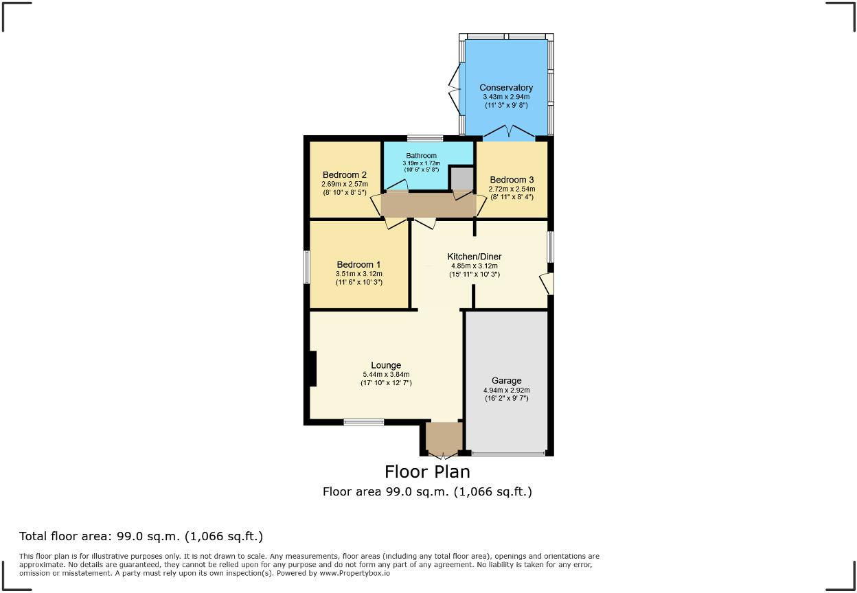 Littlechild Drive, Leverington, Wisbech, Cambridgeshire, PE13 5EG floorplan