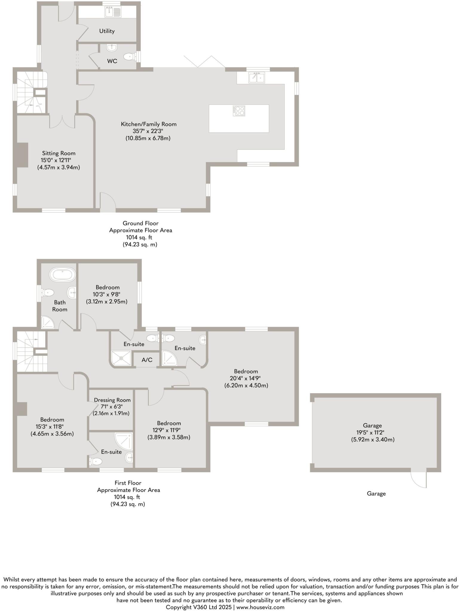 Elegant Double-Fronted Home in Docking floorplan