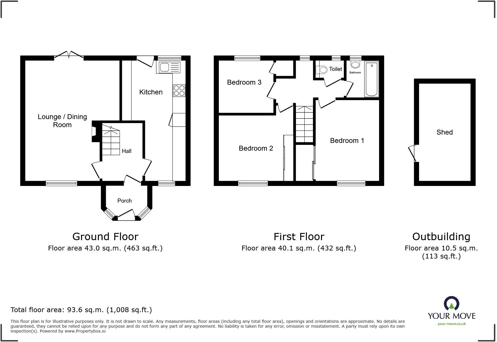 Cornwall Close, Maidstone, Kent, ME15 floorplan