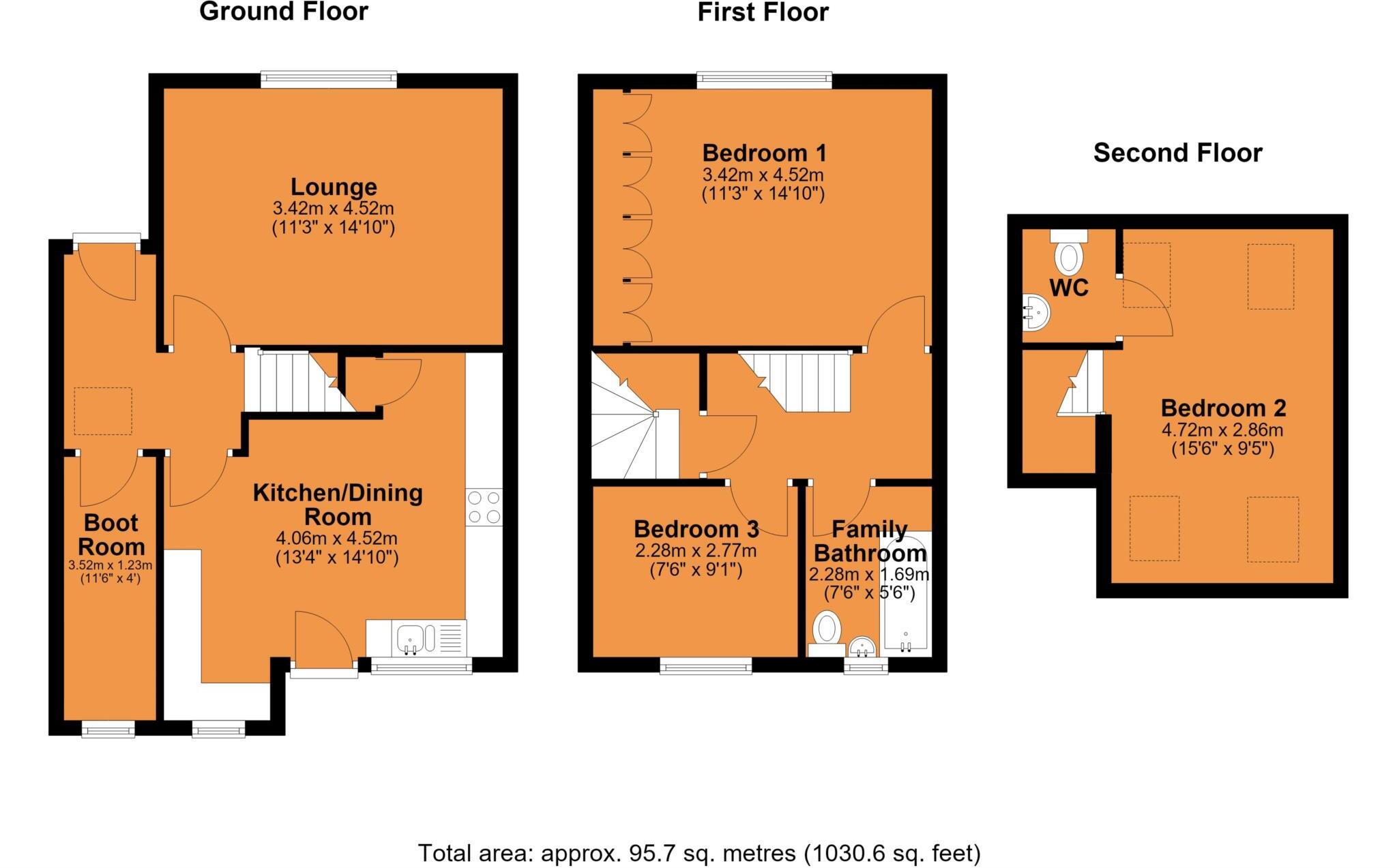 Seabroke Avenue, Rugby floorplan
