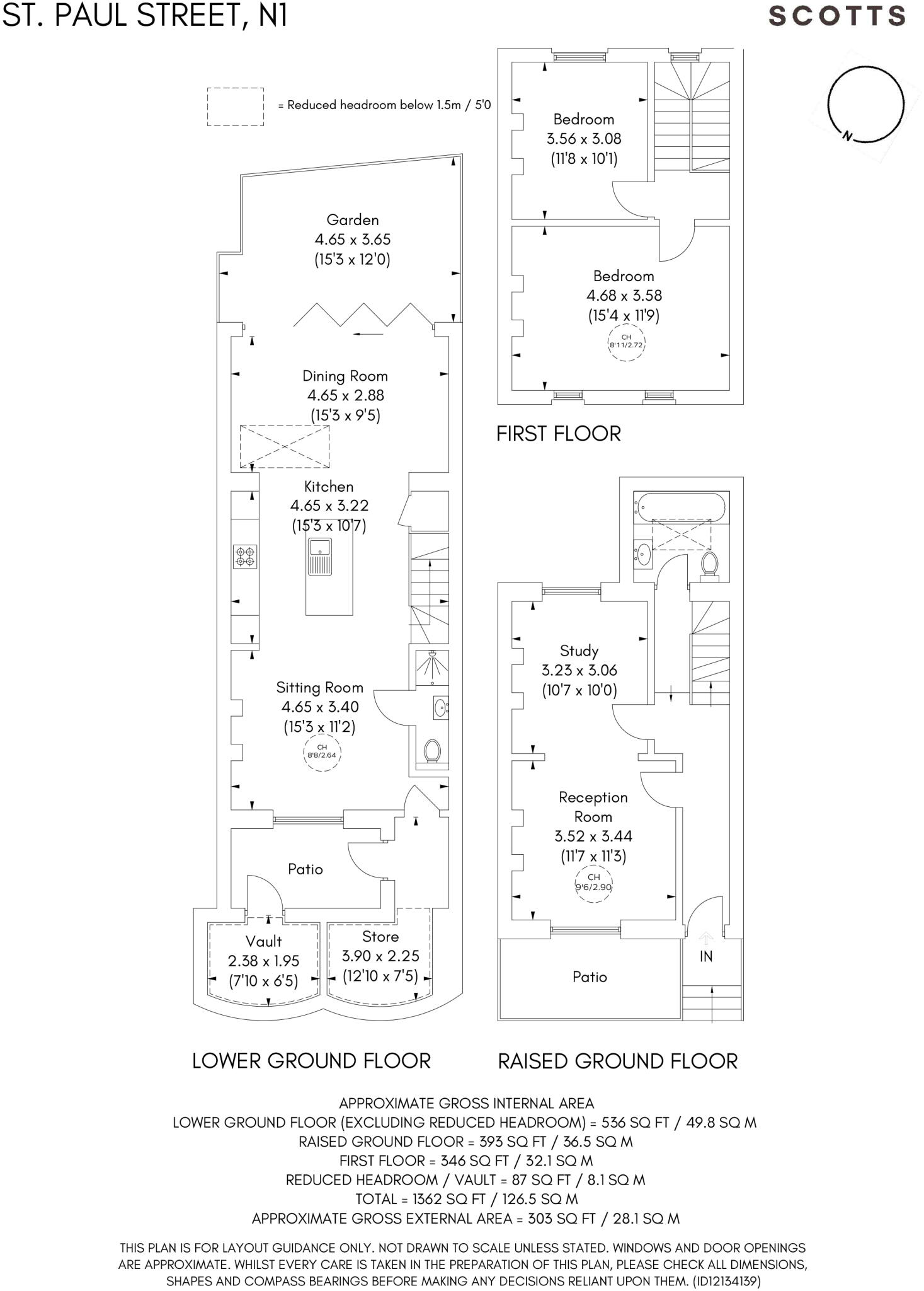 St Paul Street, Arlington Conservation Area, Islington, London, N1 floorplan