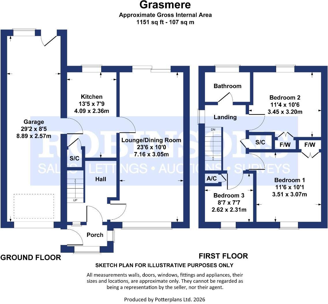 Grasmere, Spennymoor floorplan