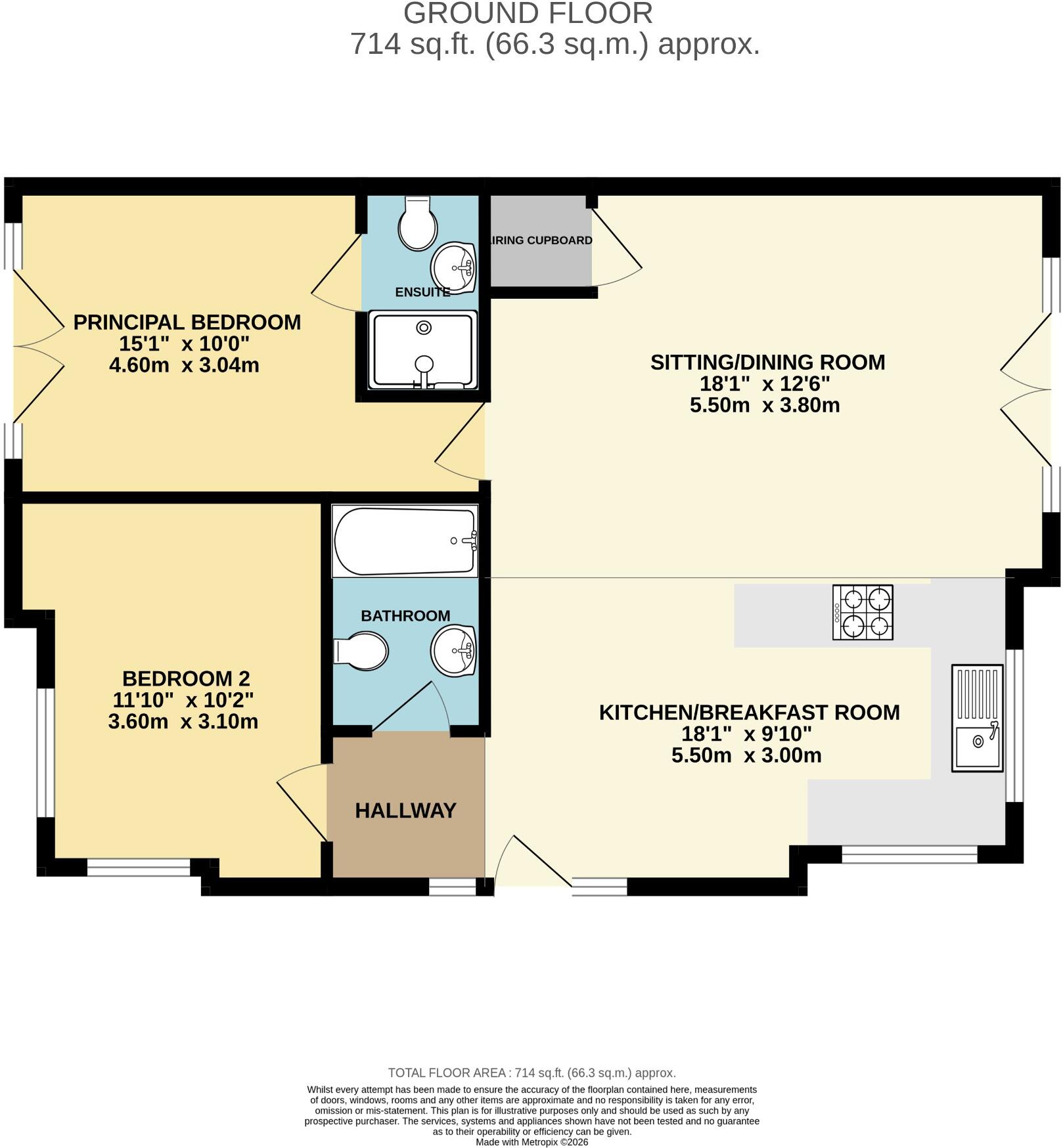 Alma Road, Romsey floorplan