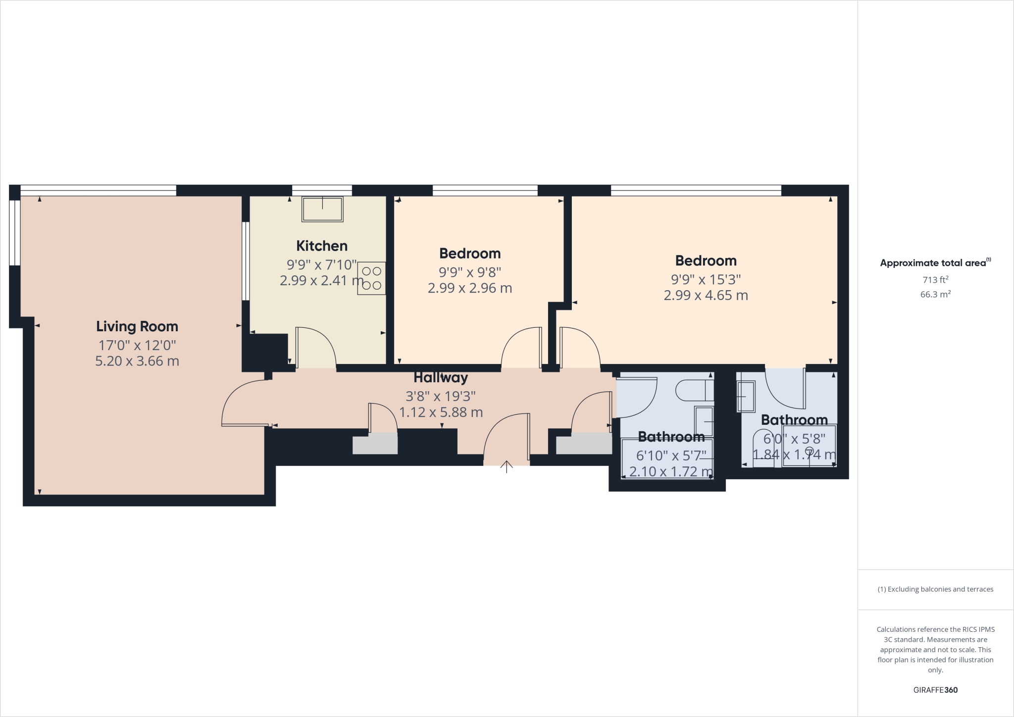 The Leas, Folkestone floorplan