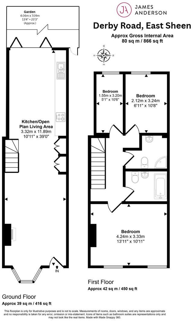 Derby Road, East Sheen, SW14 floorplan