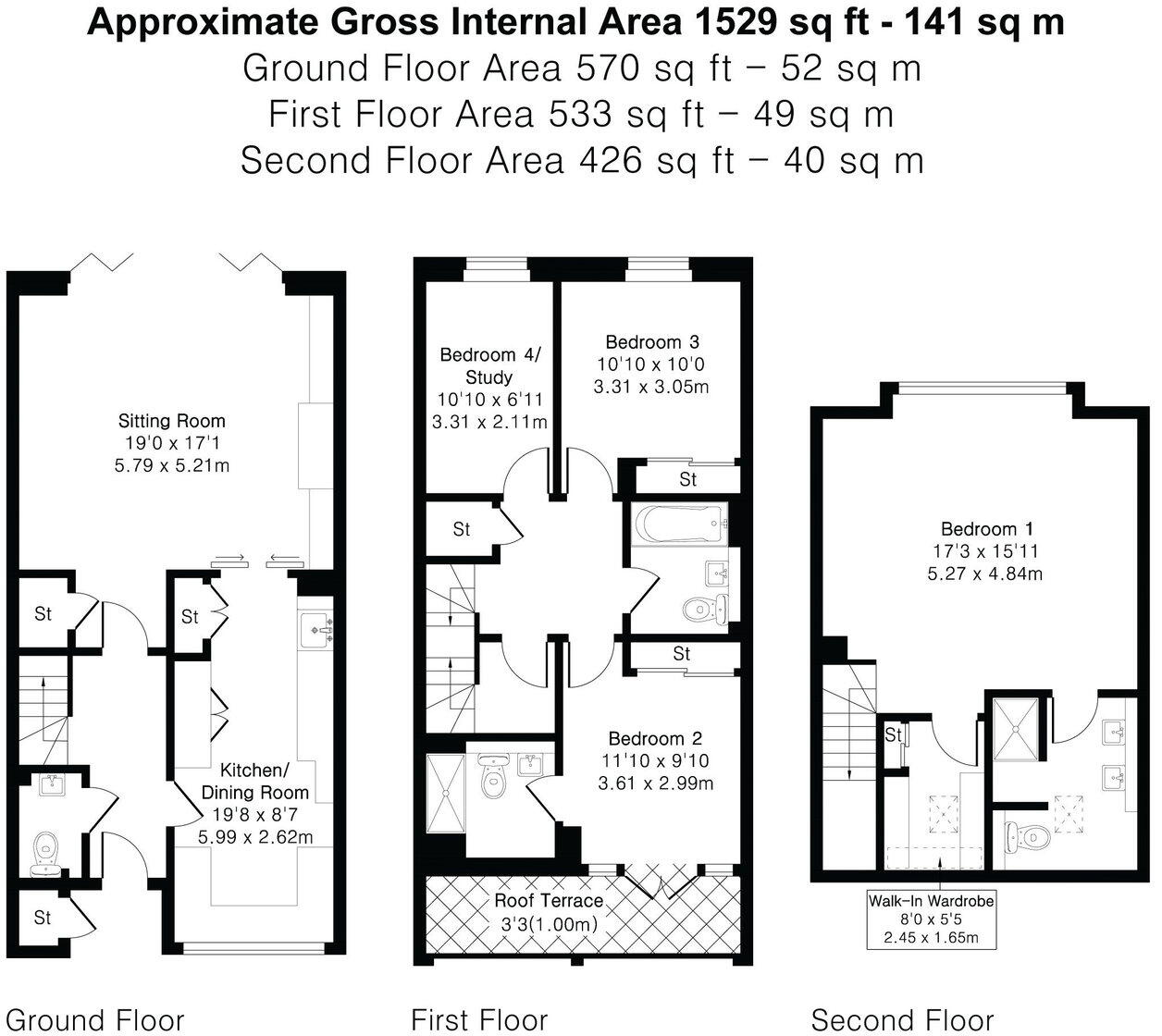 Uplands Road, Boxgrove Gardens, GU1 floorplan