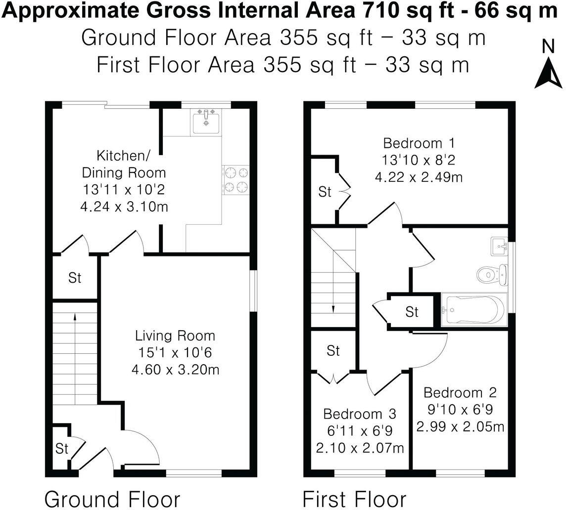 Watersmeet Close, Burpham, GU4 floorplan