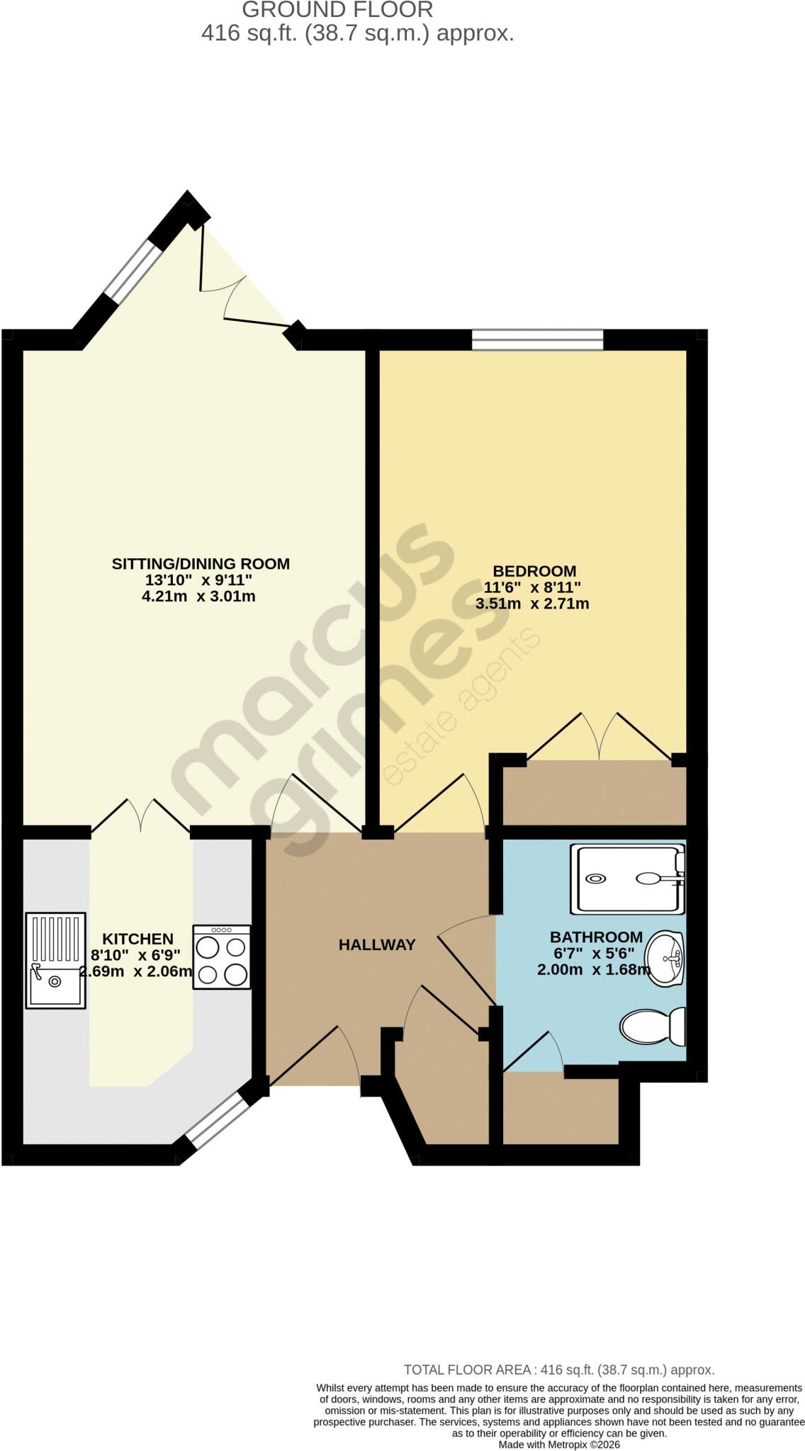 Cagefoot Lane, Henfield floorplan