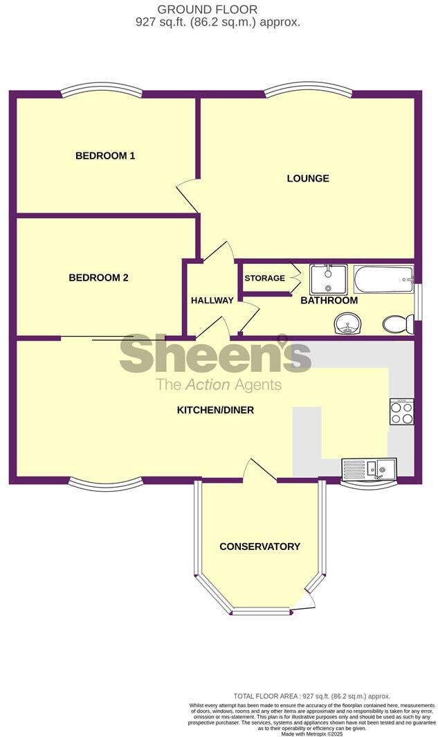 Colne Way, Point Clear Bay floorplan