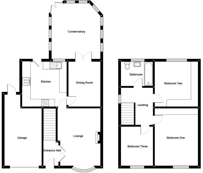 Min Awel, Flint floorplan