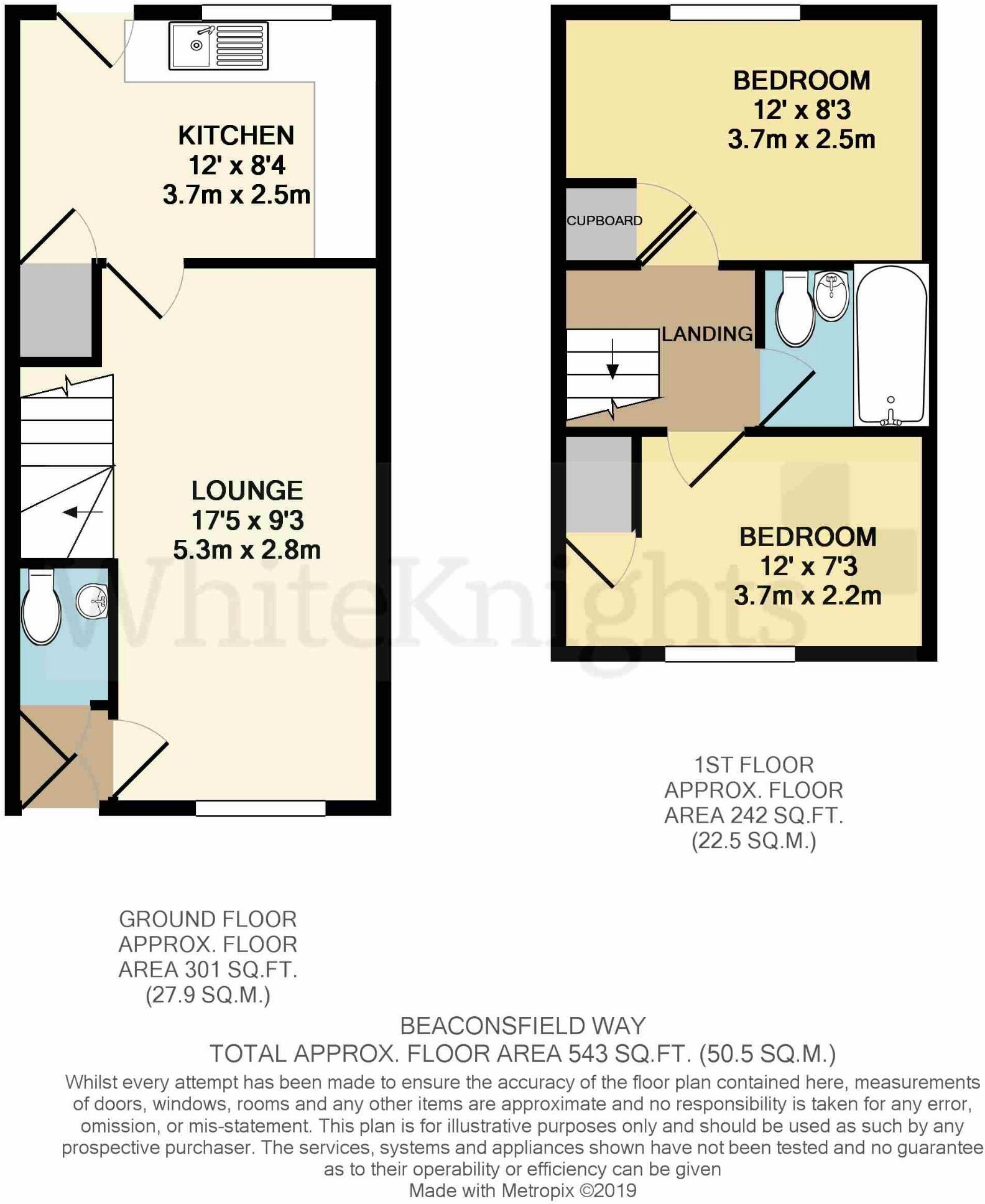 Beaconsfield Way, Earley, Reading, Berkshire, RG6 5UX floorplan