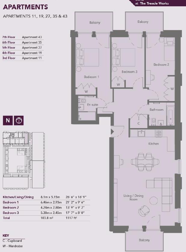 Caravel House, Royal Wharf E16 floorplan
