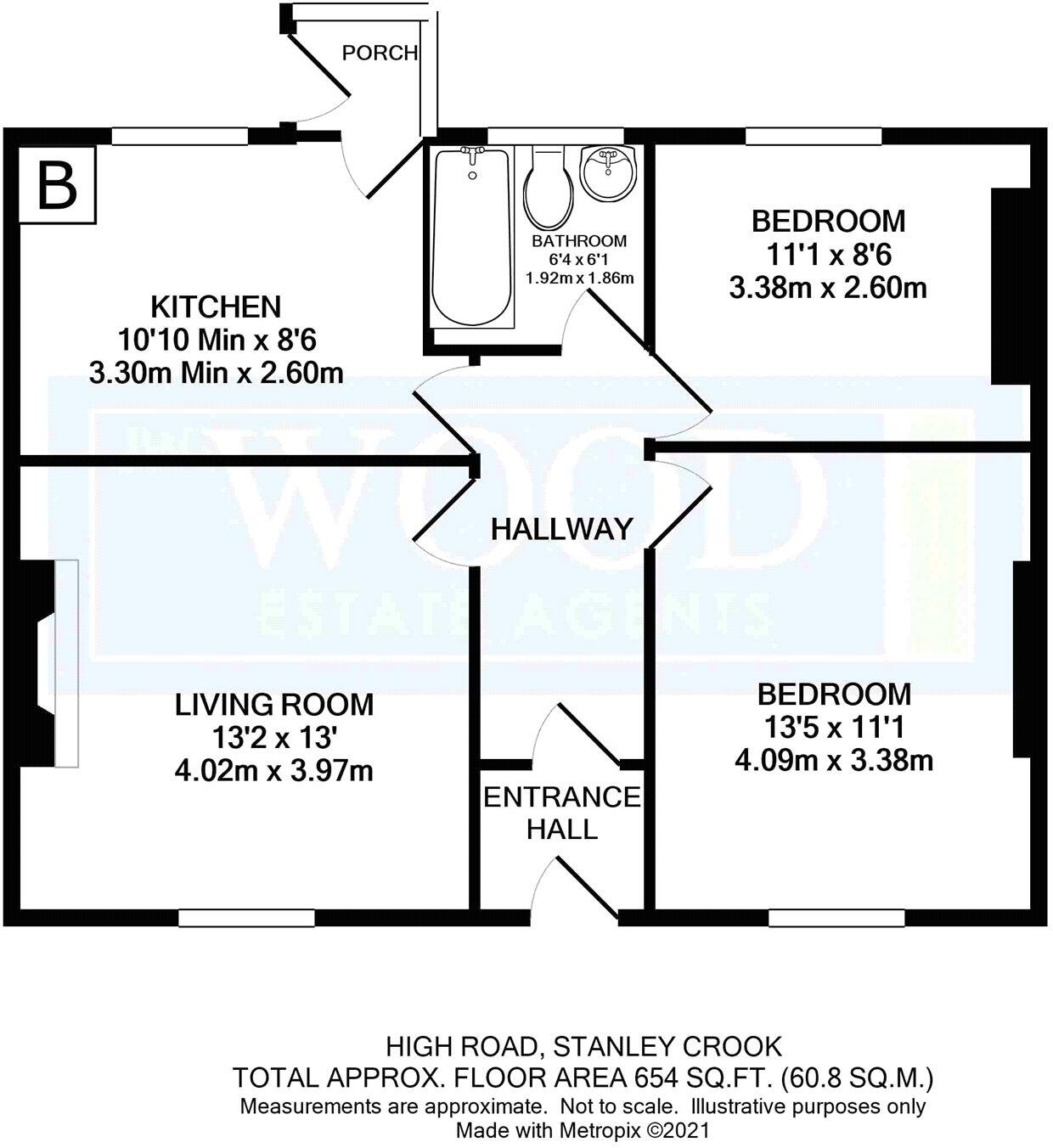 High Road, Stanley, Crook, DL15 floorplan