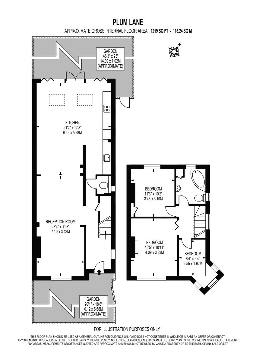 Plum Lane, London floorplan