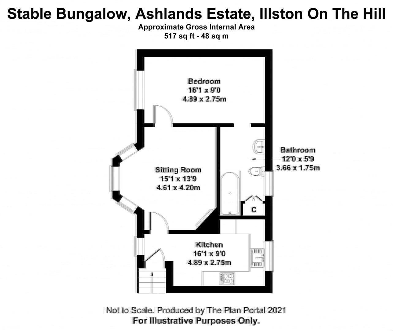 Stable Bungalow, The Ashlands Estate, Illston floorplan