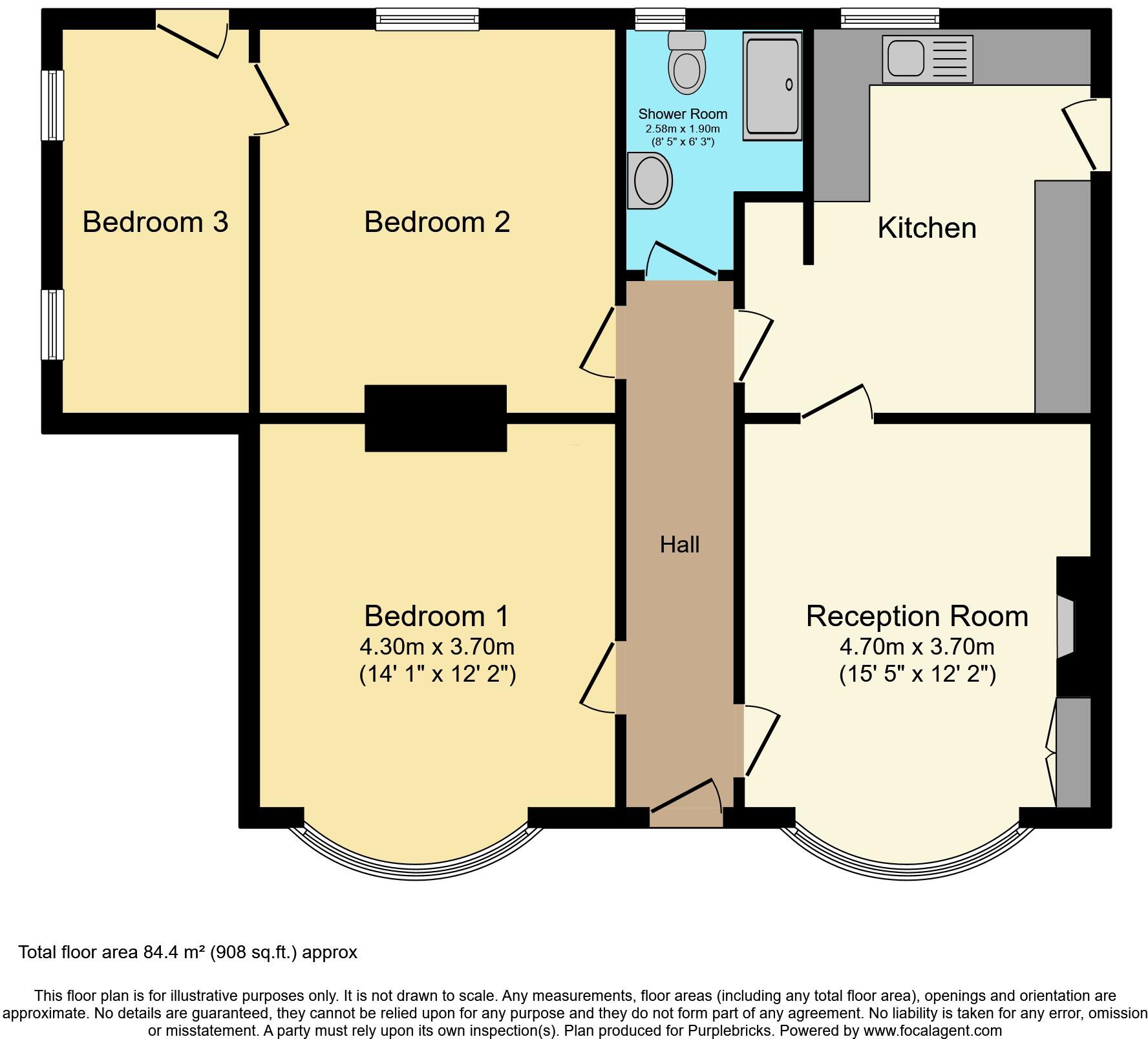 York Place, Newport, NP11 floorplan