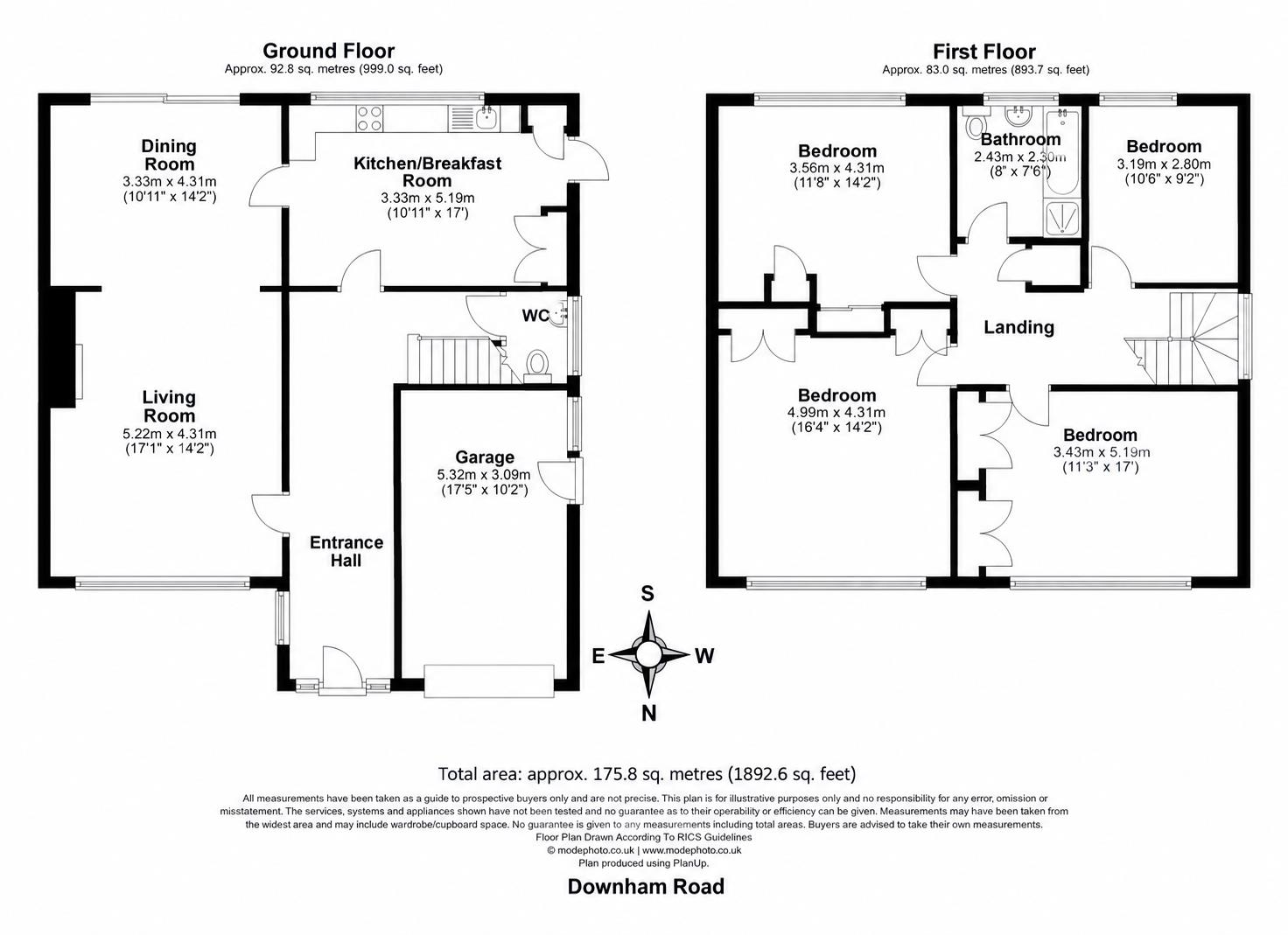 Downham Road, Ramsden Heath, Billericay floorplan
