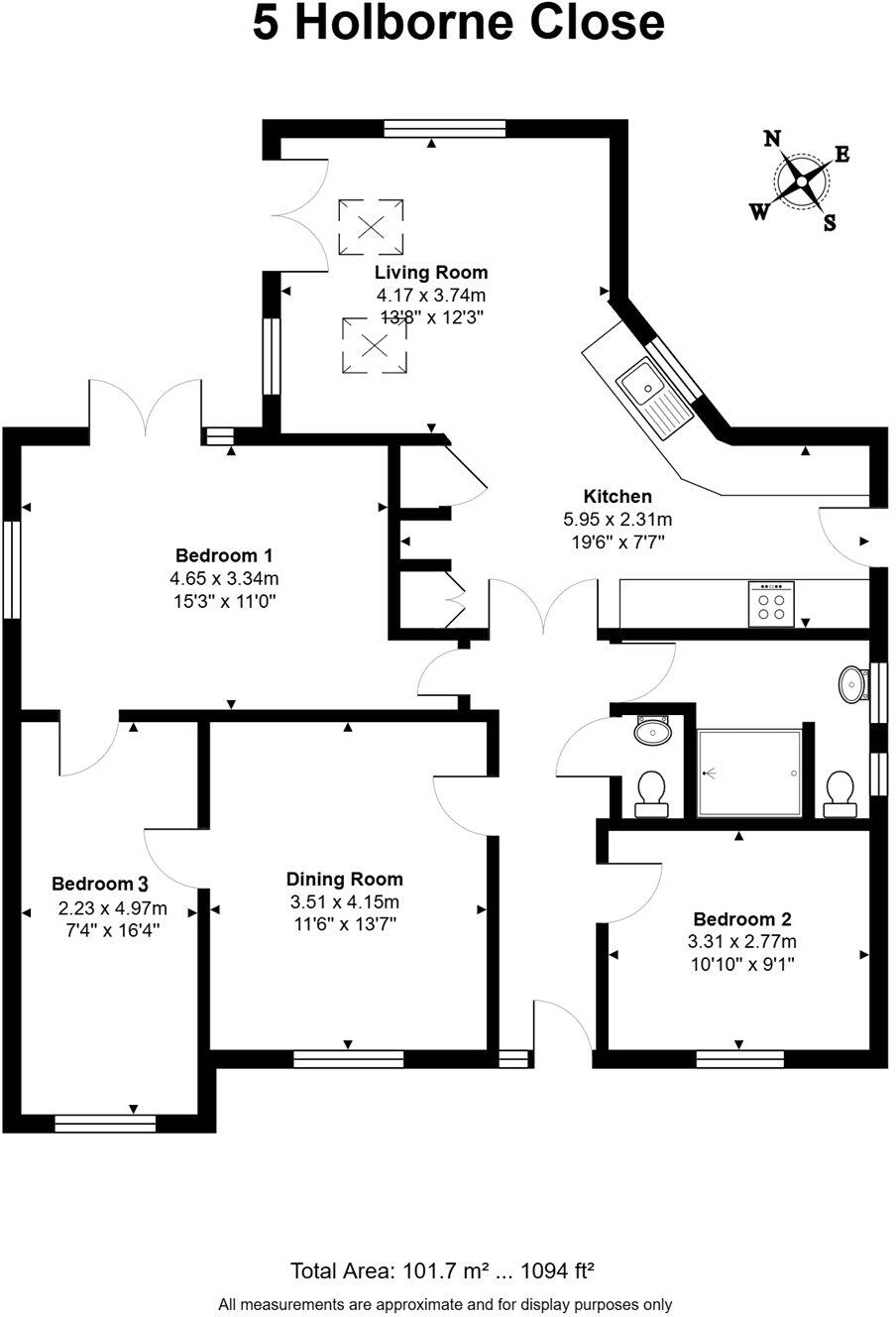 5, Holborne Close, Newbury, Berkshire, RG14 floorplan